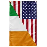 Premium 1/2 American 1/2 Irish Flag